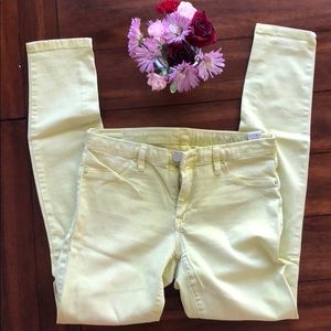 Blank NYC skinny jeans, yellow/green size 29